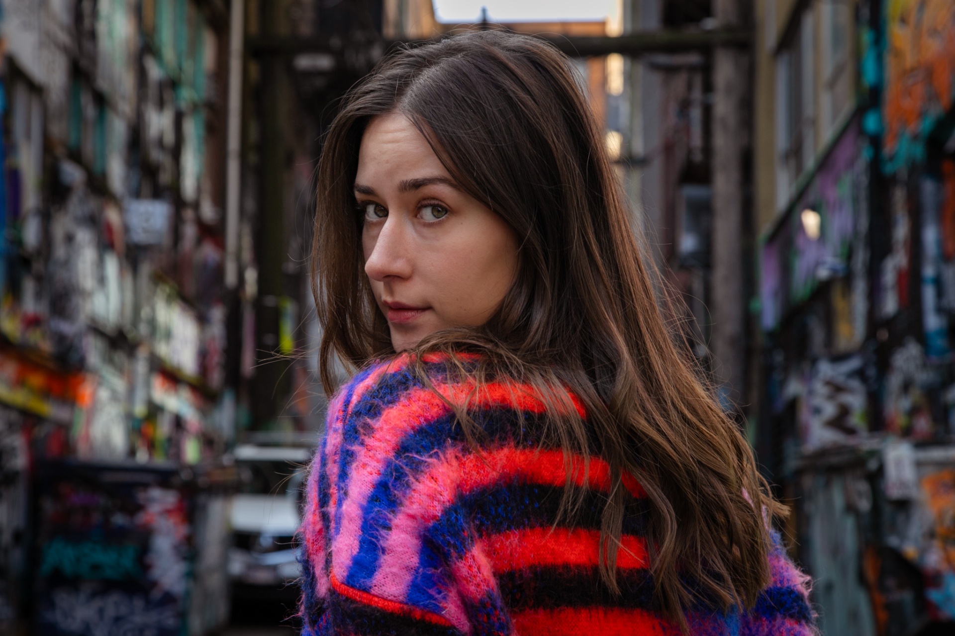 Graffiti alley — colour frame in the series