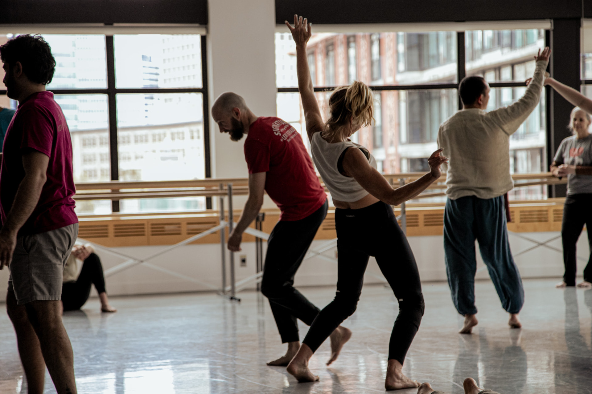 Standing score — the room moving together