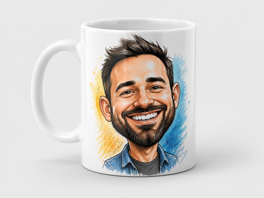 Caricature mug